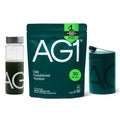 AG1 Greens Powder Supplement Bundle w/Stainless Steel Storage Canister – Multivitamin, Probiotic & Superfood Blend | Gut Health & Daily Wellness Support | Includes Shaker & Scoop | Vegan, Gluten-Free - TrustMedUSA