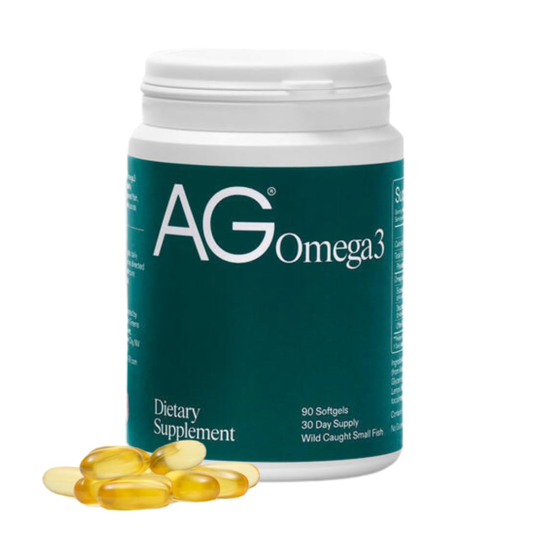 AG1 Omega 3 Fish Oil Softgels – 2000mg EPA & DHA from Wild-Caught Fish, Supports Heart, Brain & Joint Health | 90 Capsules | Athletic Greens Supplement - TrustMedUSA