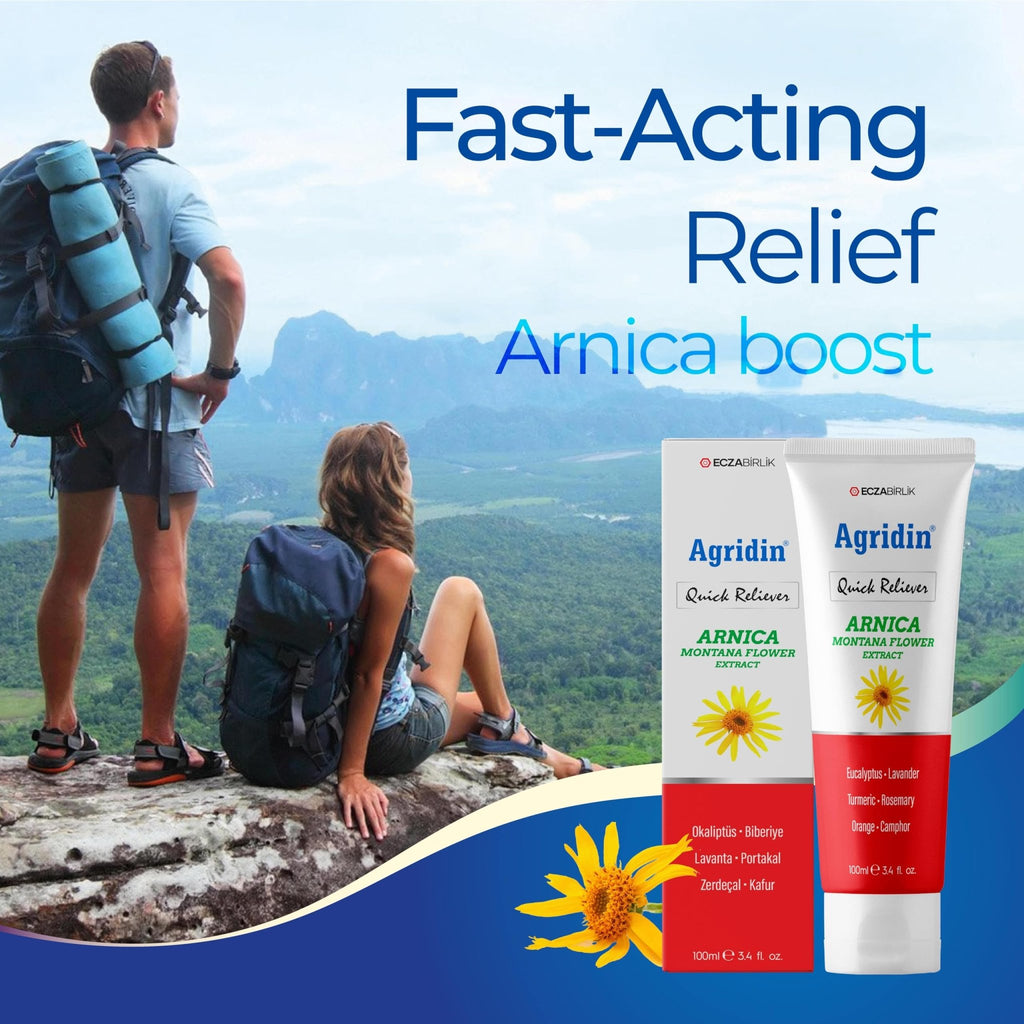 Agridin Arnica Pain Relief Cream for Joint & Muscle – Extra Strength Fast-Acting Formula – Targets Back, Knee, Neck, Hand, Foot Aches – Natural Massage Cream for Inflammation & Bruises - TrustMedUSA