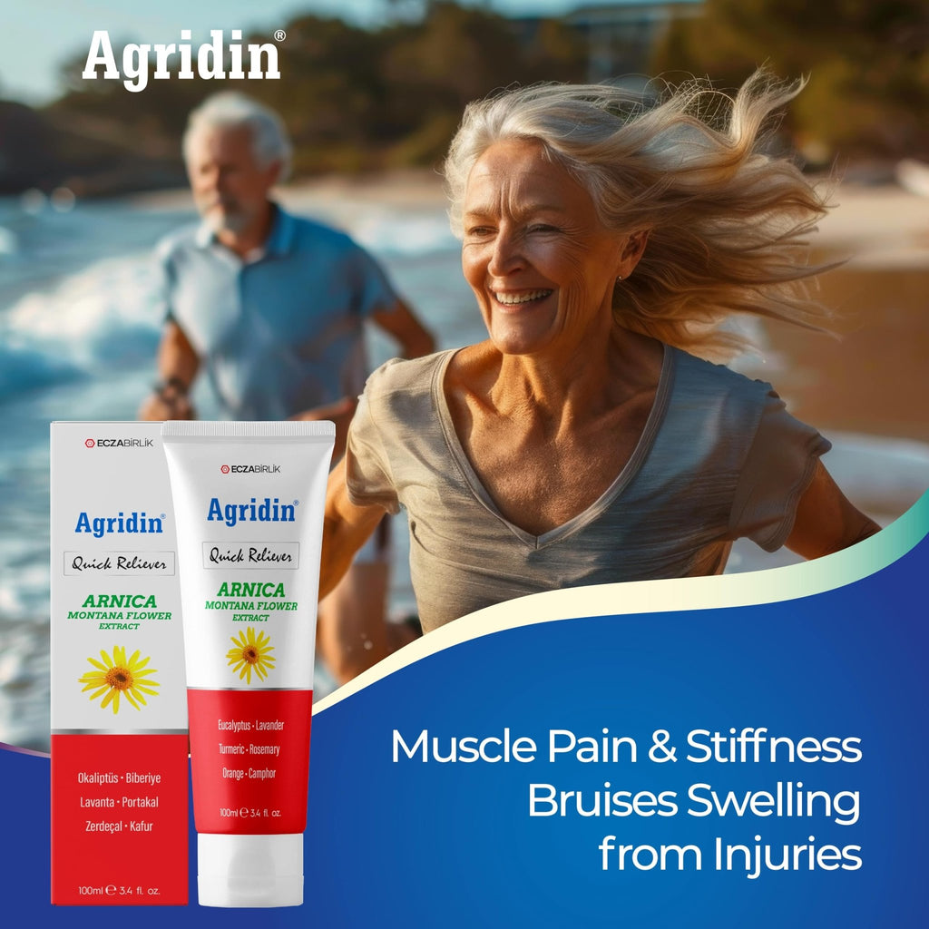 Agridin Arnica Pain Relief Cream for Joint & Muscle – Extra Strength Fast-Acting Formula – Targets Back, Knee, Neck, Hand, Foot Aches – Natural Massage Cream for Inflammation & Bruises - TrustMedUSA