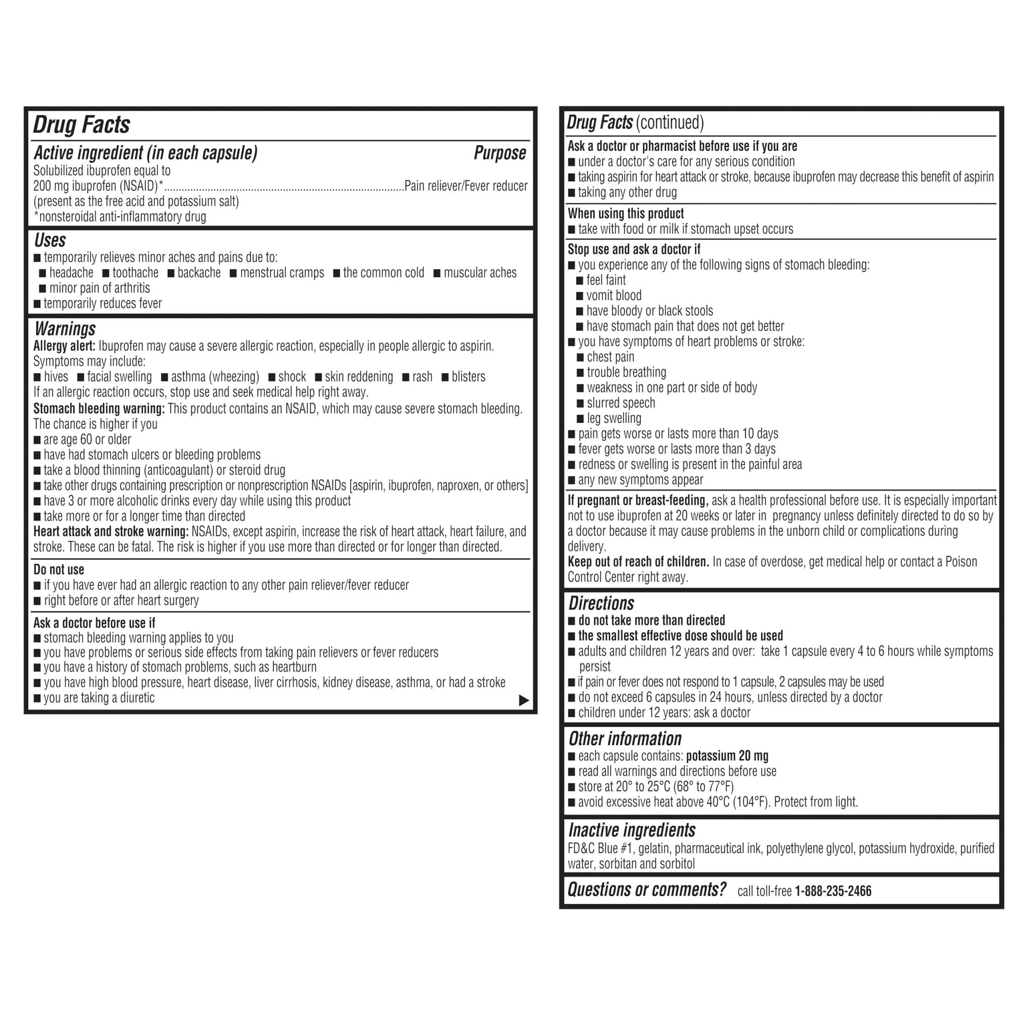 A+Health Ibuprofen 200 Mg Softgels, Pain Reliever/Fever Reducer (NSAID), 240 Count - TrustMedUSA