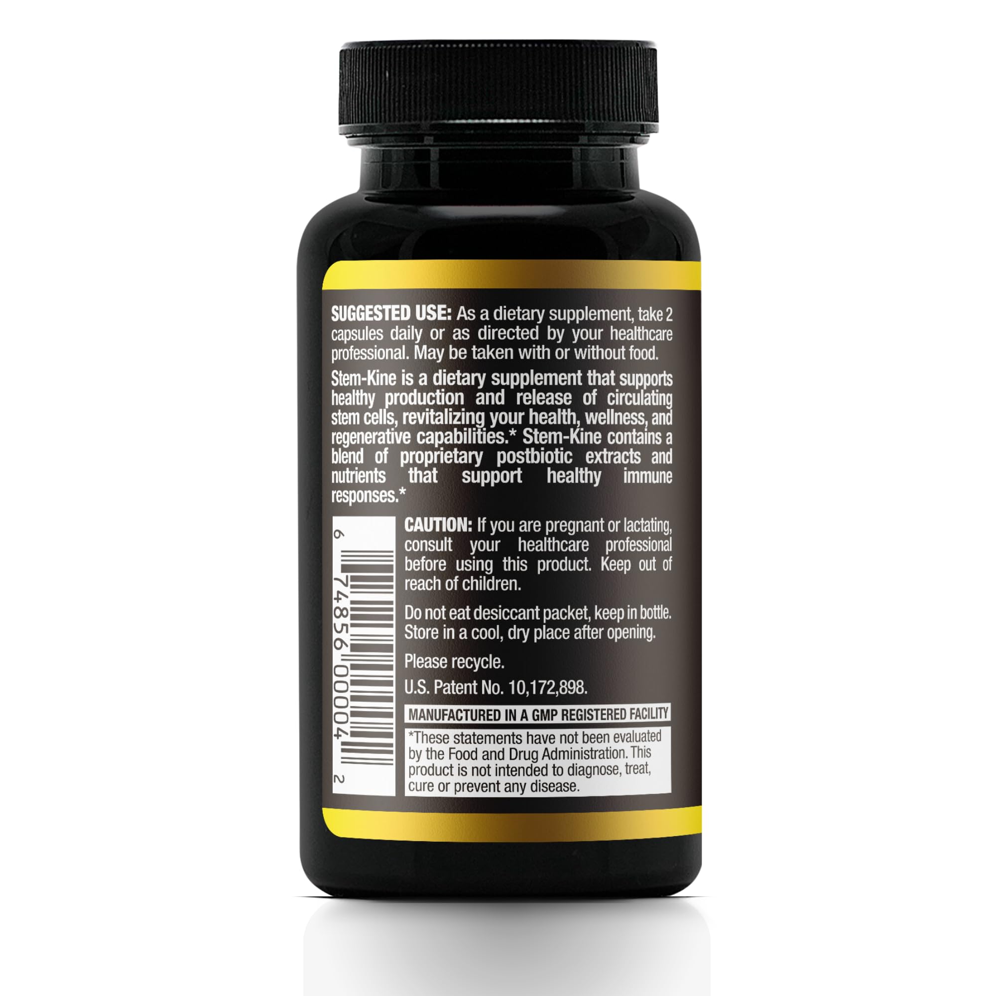 Aidan Products Stem-Kine Stem Cell Supplements, Clinically Proven to Increase Circulating Stem Cells, Pack of 2, Promoting Healing and Anti-Aging, 2 Pack of 60 Capsules Each - TrustMedUSA