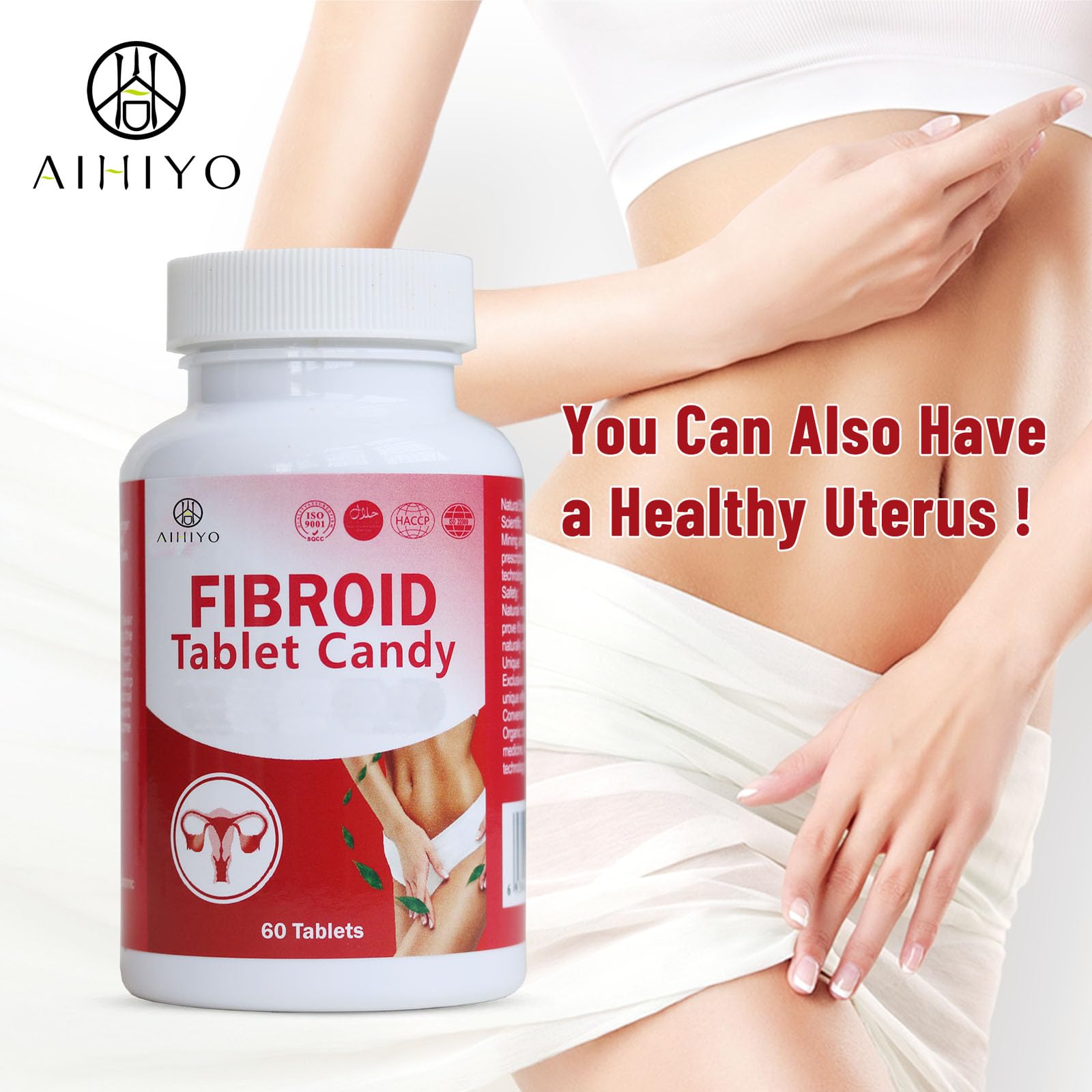 AIHIYO Herbal Tablets for Women's Wellness, 1000mg Pill Supplement, Supports Menstrual Comfort & Hormonal Balance, 60 Tablets - TrustMedUSA