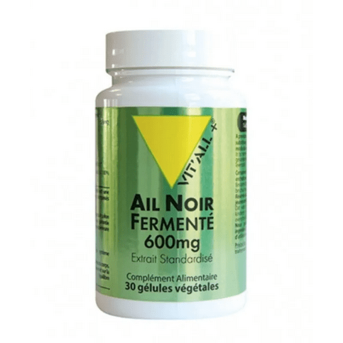 Ail Noir Fermenté Bio 600mg 30 gélules VIT'ALL+ - TrustMedUSA
