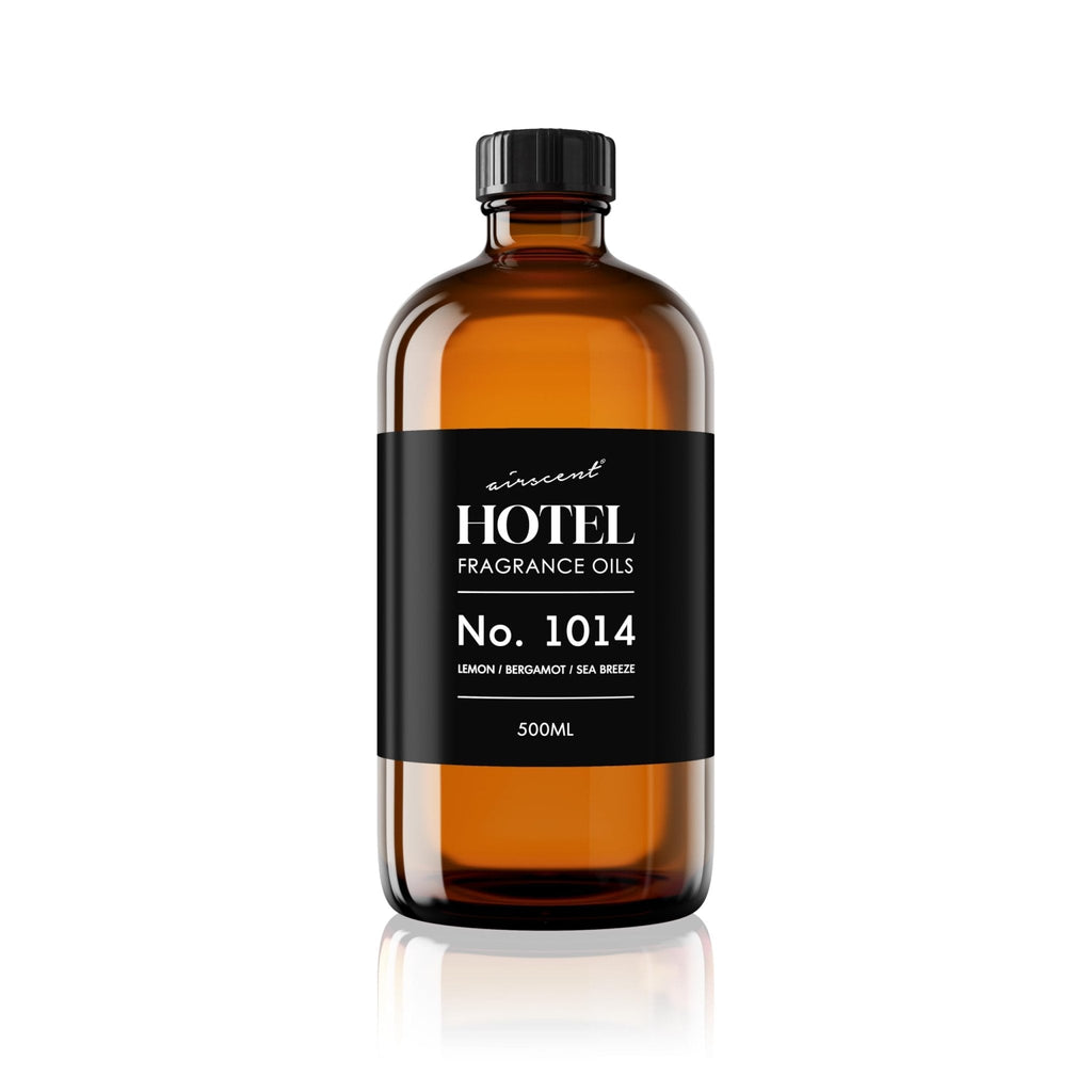 AirScent Hotel Diffuser Oil No. 1014 - The Iconic 5-Star Hotel Coastal Blend - Lemon Bergamot Sea Breeze - Fragrance Oil for Ultrasonic and Waterless Diffusers and Crafting - 500 mL - Maple Wellness Supplements