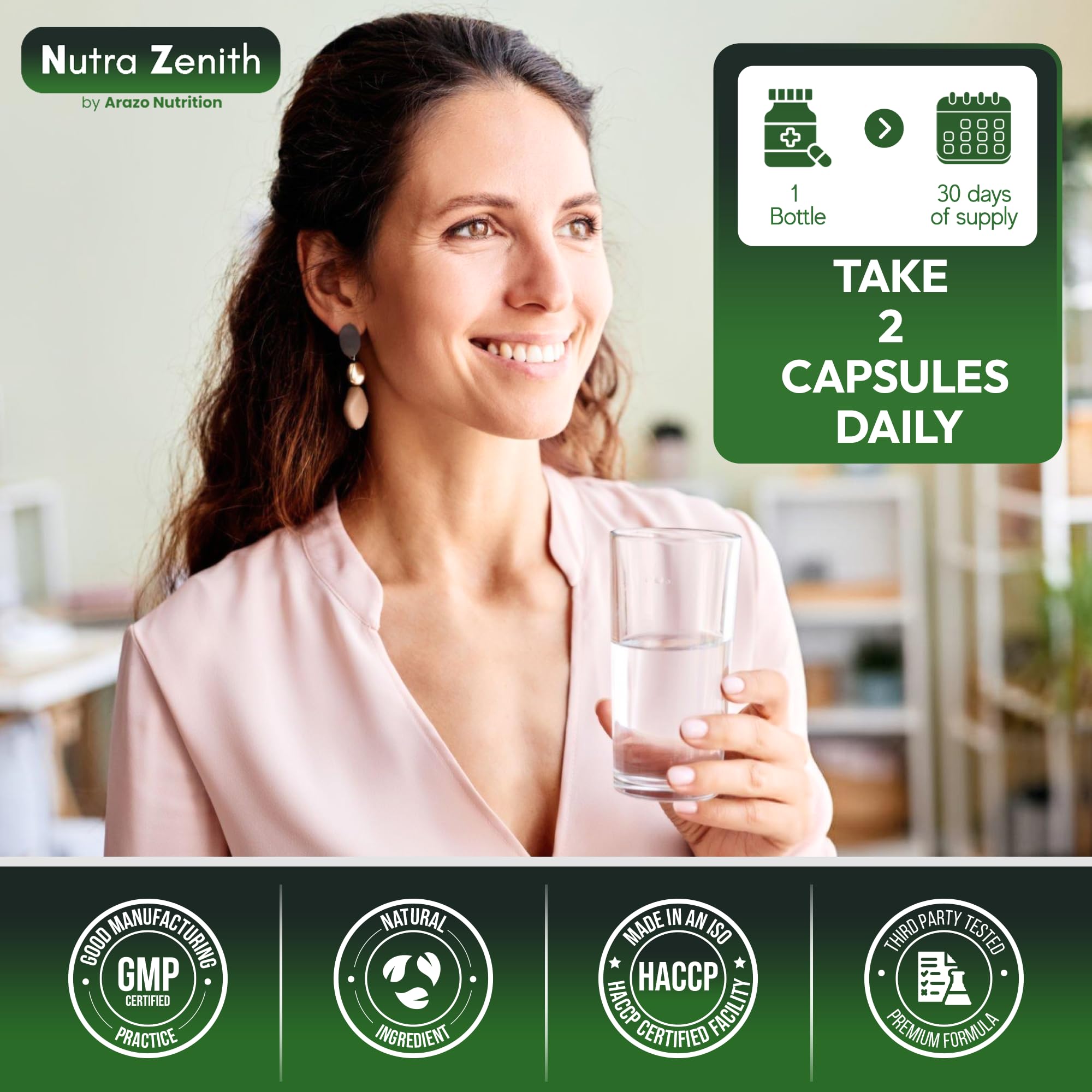 AKG Anti-Aging & Energy Boost Supplement with Vitamin B6, Vitamin C & L-Arginine – 60 Capsules for Youthful Skin, Cellular Renewal & Vitality Support - TrustMedUSA