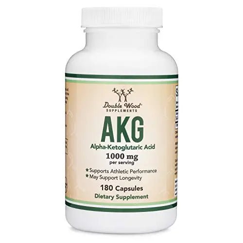 AKG Supplement (Alpha Ketoglutaric Acid) 1,000mg Per Serving (180 Capsules) Different - TrustMedUSA