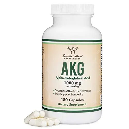 AKG Supplement (Alpha Ketoglutaric Acid) 1,000mg Per Serving (180 Capsules) Different - TrustMedUSA