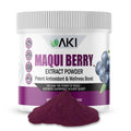 AKI Maqui Berry Extract Powder – Wild Harvested from Patagonia, High in Anthocyanins & Polyphenols, Freeze-Dried Superfruit for Smoothies, Non-GMO, Vegan, 150g/ 5.3 oz - TrustMedUSA