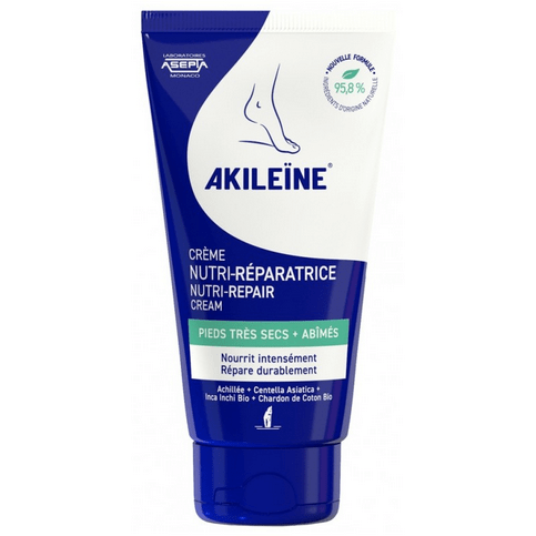 Akileïne nutri-repairing cream for dry + damaged feet 75ml - TrustMedUSA