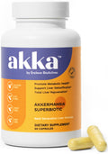 AKKA Premium Liver Cleanse Detox & Repair Superbiotic - Supports Liver Health & Function, Boosts Energy, Digestion & Metabolism with Bioavailable Pasteurized Akkermansia, Non-GMO, Gluten-Free, 60 Caps - TrustMedUSA