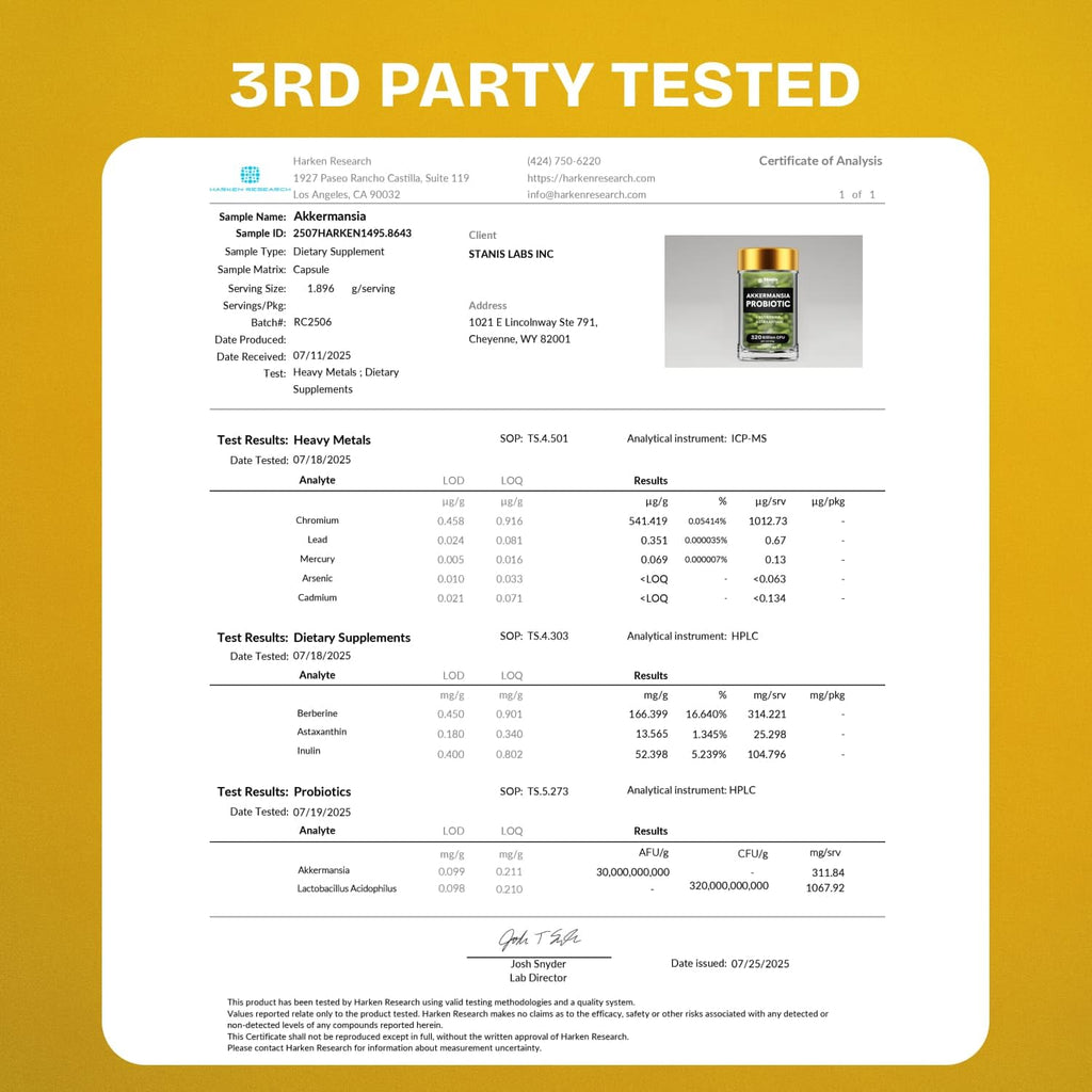 Akkermansia Muciniphila Probiotics 320 Billion CFU| Probiotic and Prebiotic | Akkermansia Probiotics for gut health | Inulin Prebiotic Fiber Capsules Astaxanthin & Berberine & Chromium | 120 capsules - TrustMedUSA