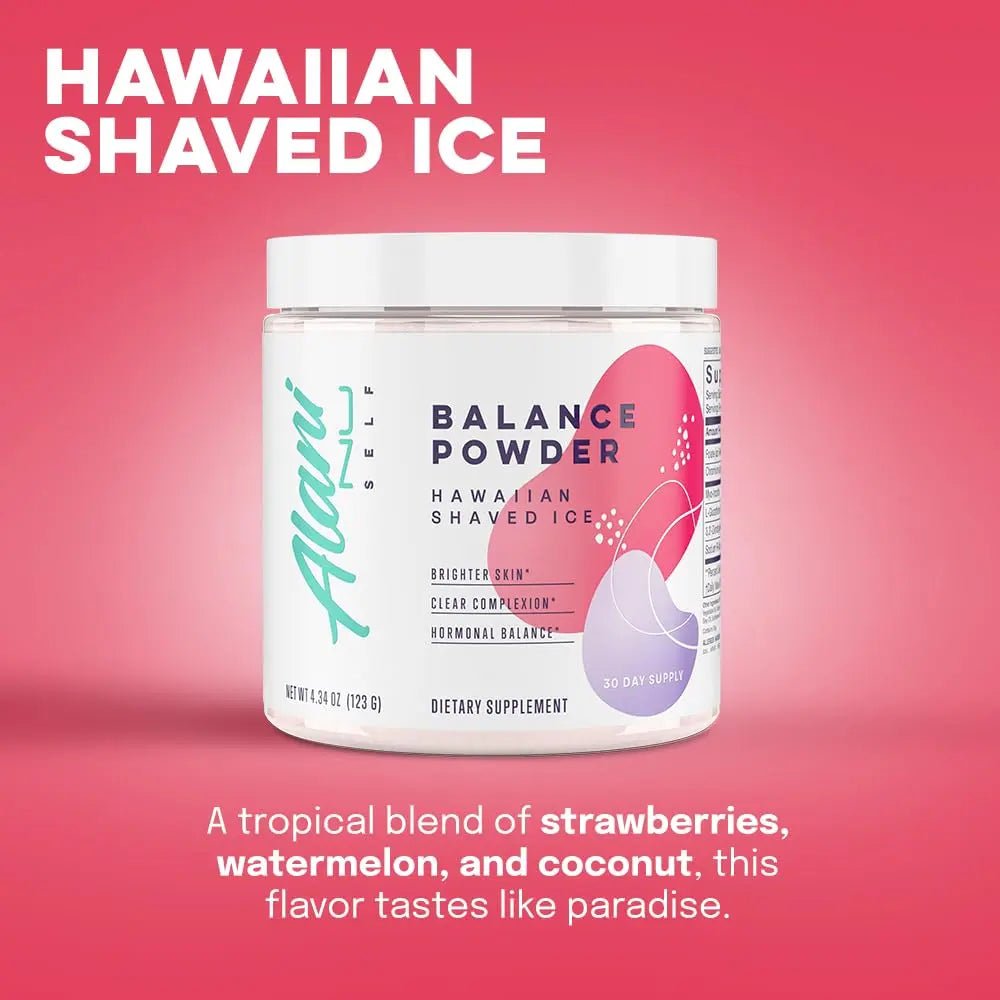 Alani Nu Balance Powder Hawaiian Shaved ICE | Supplement for Women | Hormonal Supp - TrustMedUSA