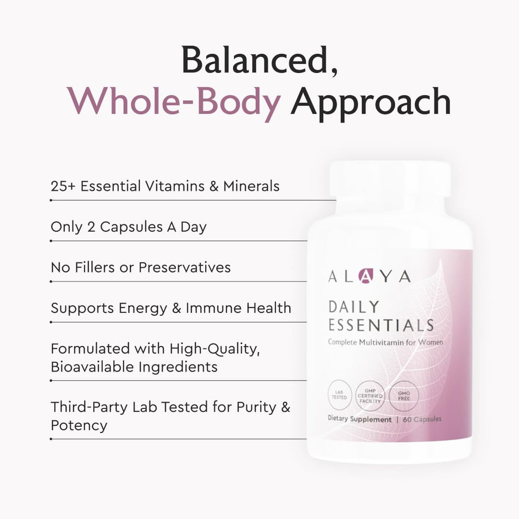 Alaya Naturals Daily Essentials Multivitamin for Women - TrustMedUSA