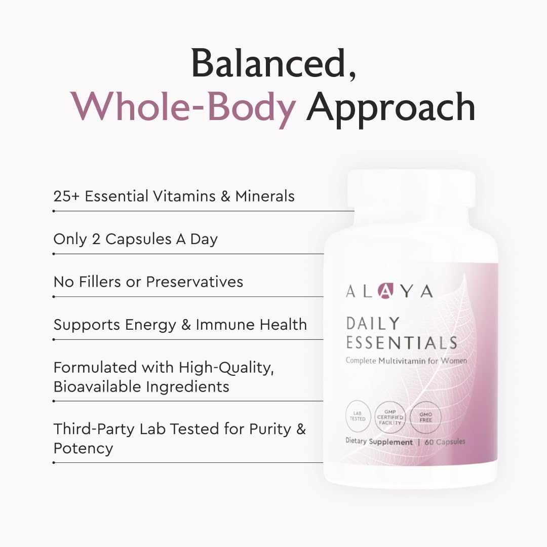 Alaya Naturals Daily Essentials Multivitamin for Women - TrustMedUSA