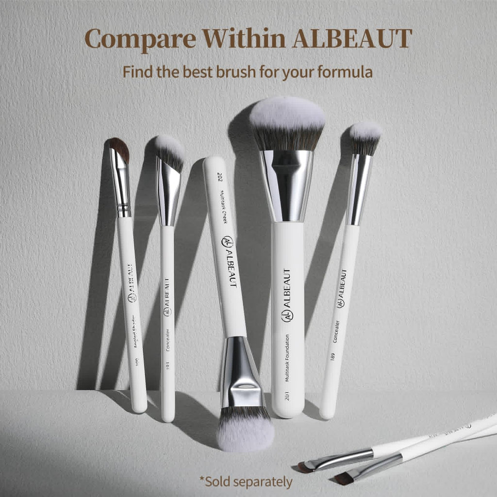 Albeaut Concealer Brush, Angled Under Eye Makeup Small Foundation Precision Face Blending Brush (193 concealer brush) - TrustMedUSA