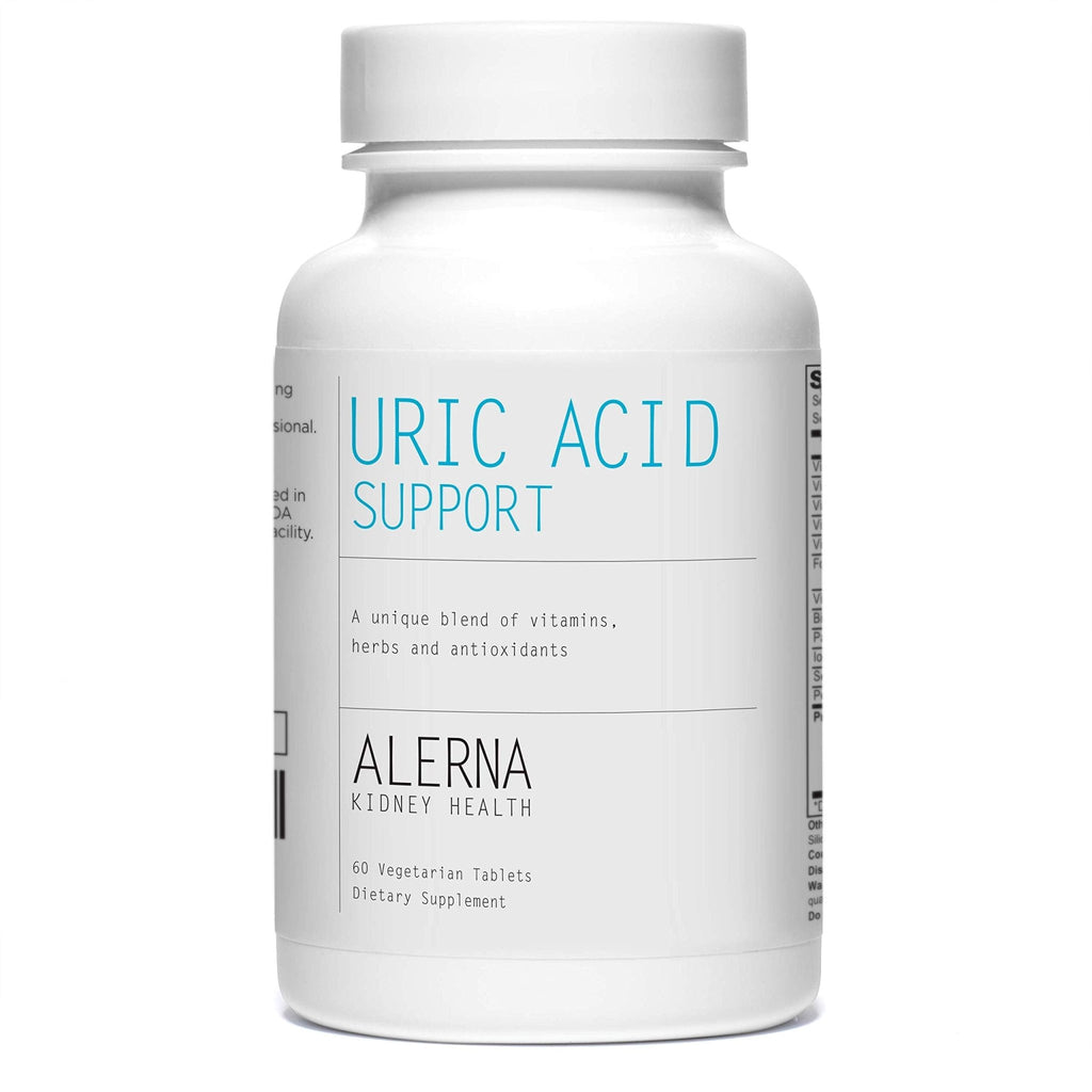 Alerna Kidney Health Uric Acid Support Supplement – Tart Cherry, Celery Seed, Turmeric, Quercetin – 60 Vegetarian Tablets (Pack of 3) - TrustMedUSA