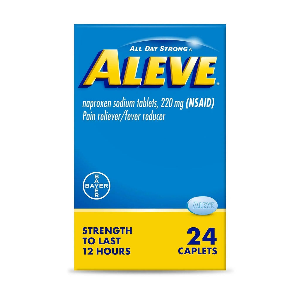 Aleve Pain Relief Naproxen Sodium Caplets ‐ 24 Count - TrustMedUSA