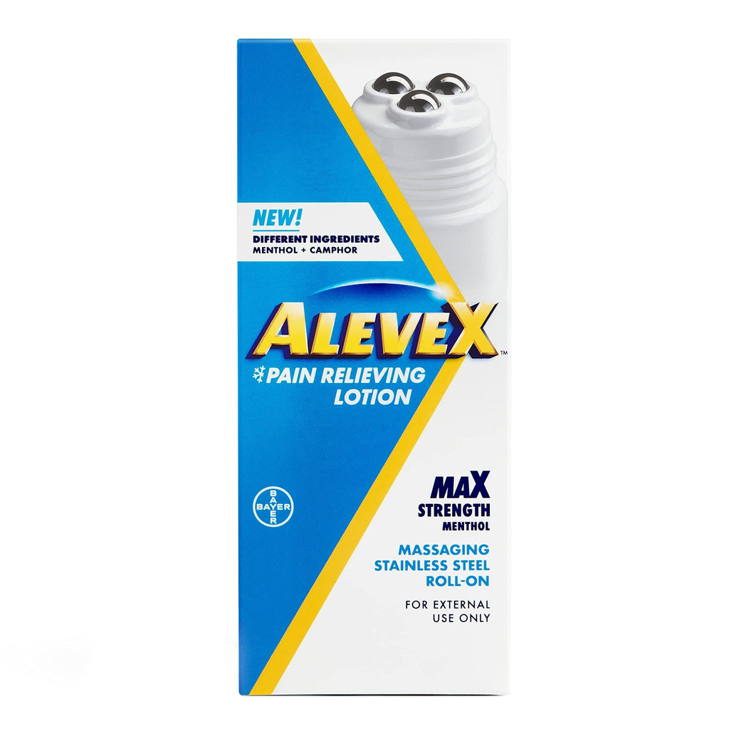 Aleve Pain Relieving Lotion with Rollerball 2.5 oz (Pack of 3) - TrustMedUSA