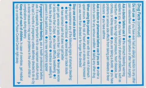 Aleve Tablets with Naproxen Sodium, 220mg (NSAID) Pain Reliever/Fever Reducer, 24 Count, Blue - TrustMedUSA