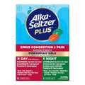 Alka-Seltzer Plus Maximum Strength PowerMax Sinus Congestion & Pain Medicine, Day + Night Liquid Gels - Powerful Relief for Cold and Flu, + Sinus Congestion for Adults and Children 12+ Years, 24 Count - Maple Wellness Supplements