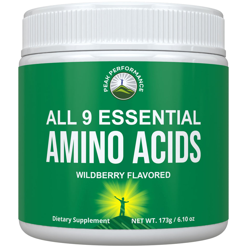 All 9 Essential Amino Acids Powder. Pre + During + Post Workout with EAAs + BCAAs for Energy, Muscle Growth, and Recovery. Non-GMO BCAA and EAA Powders for Men + Women. 3rd Party Tested. Wildberry - TrustMedUSA