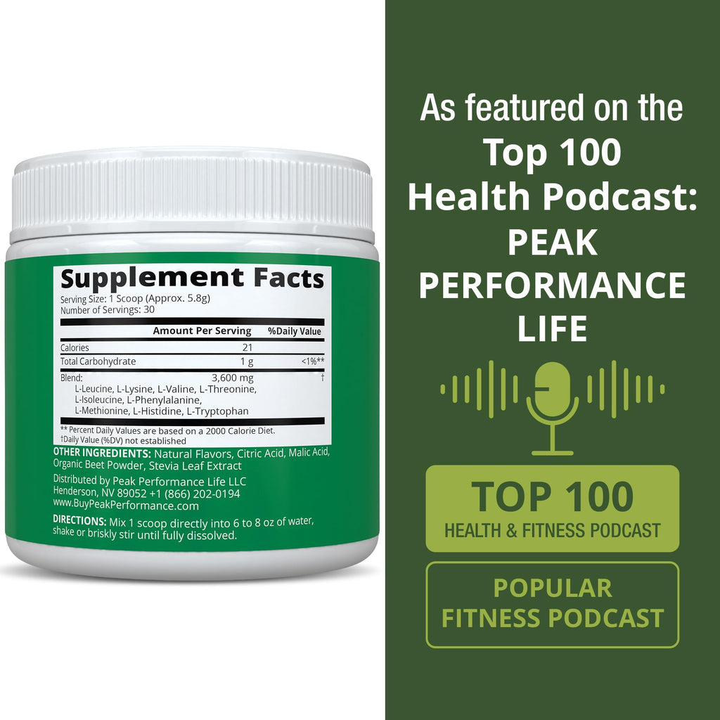 All 9 Essential Amino Acids Powder. Pre + During + Post Workout with EAAs + BCAAs for Energy, Muscle Growth, and Recovery. Non-GMO BCAA and EAA Powders for Men + Women. 3rd Party Tested. Wildberry - TrustMedUSA
