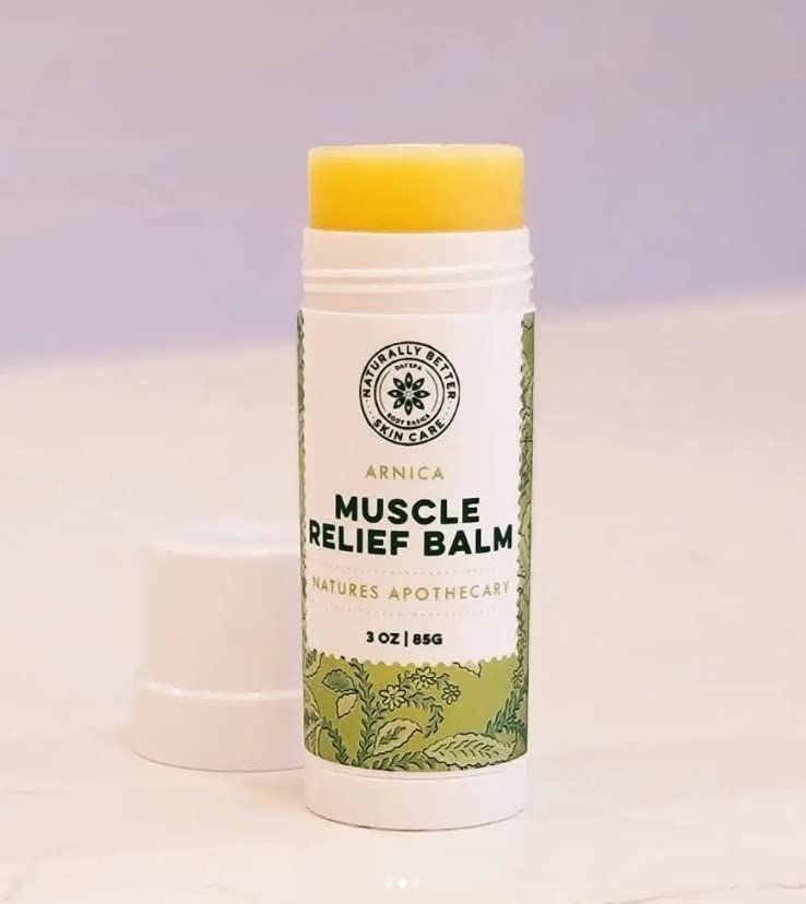 All-Natural Arnica Muscle Balm - Plant-Based Topical swelling and bruising Relief | Essential Oils & Menthol soothes and cools sore muscles, Hypoallergenic & Paraben-Free, Made in USA - TrustMedUSA