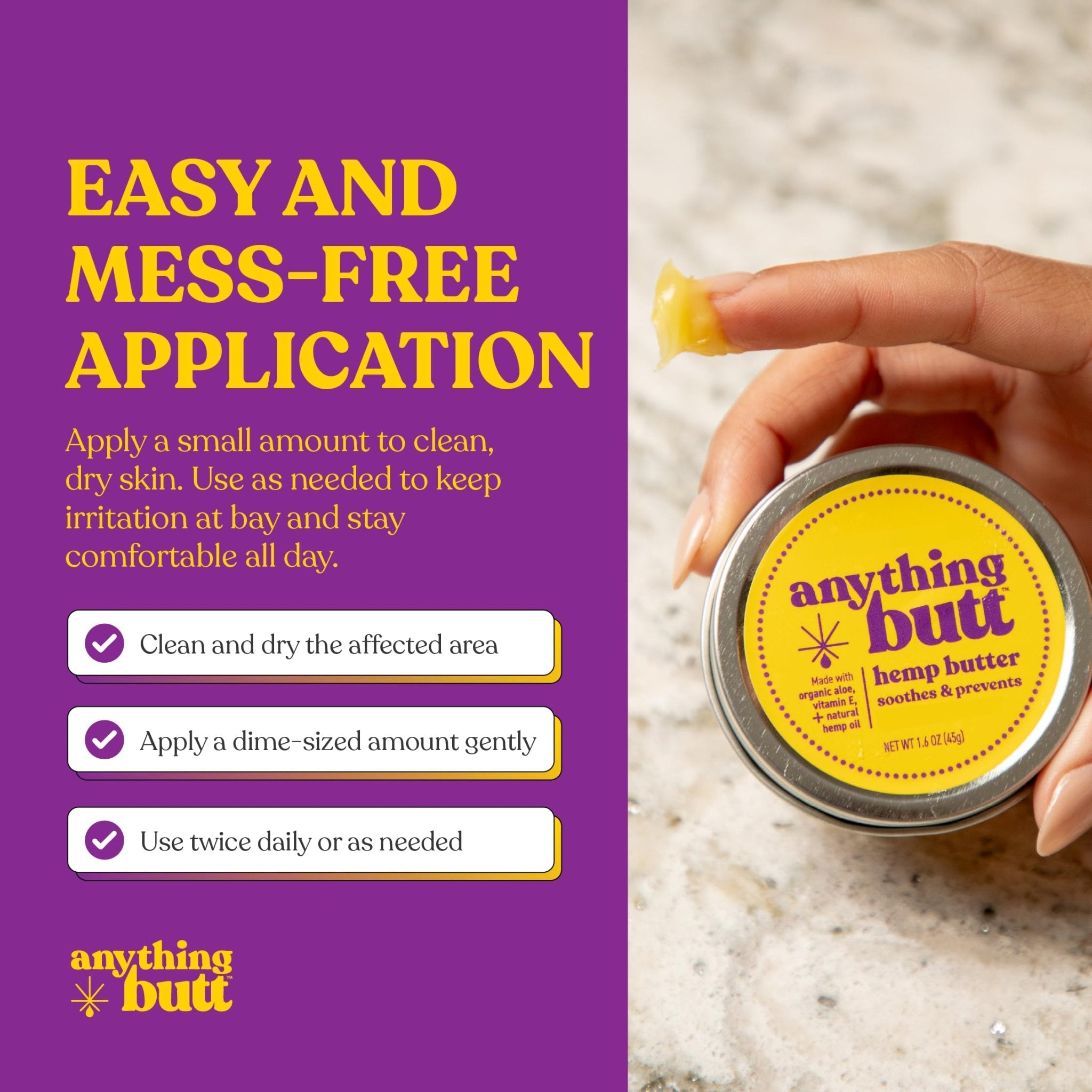 All-Natural Hemorrhoid Cream, Herbal Balm, Soothes Itching & Discomfort - Itch Hemorrhoid Soother Moisturizes for Itching, Rashes, Dryness, and Chafing - TrustMedUSA