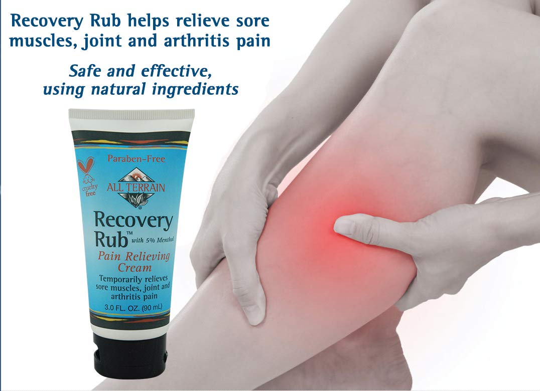 All Terrain Recovery Rub Soothing Massage Cream 3oz, Natural Relief for Muscle Aches and Pains - TrustMedUSA