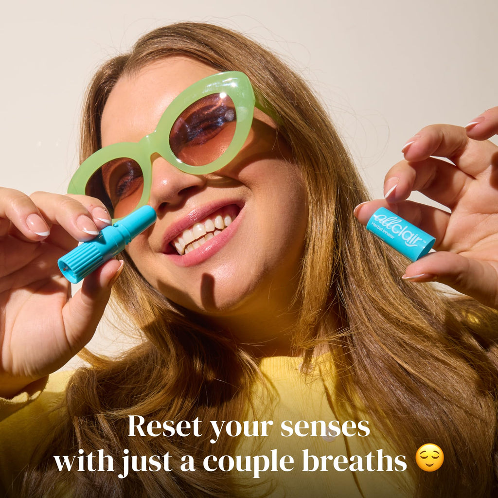 Allclair Nausea Relief Inhaler for Motion & Morning Sickness – Fast-Acting, Non-Drowsy, Natural Alternative to Pills & Patches, Travel Essential (2 Inhalers) - Maple Wellness Supplements