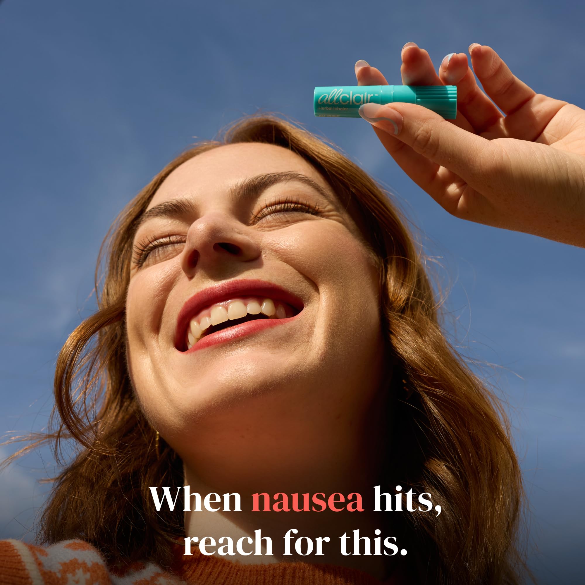 Allclair Nausea Relief Inhaler for Motion & Morning Sickness – Fast-Acting, Non-Drowsy, Natural Alternative to Pills & Patches, Travel Essential (2 Inhalers) - Maple Wellness Supplements