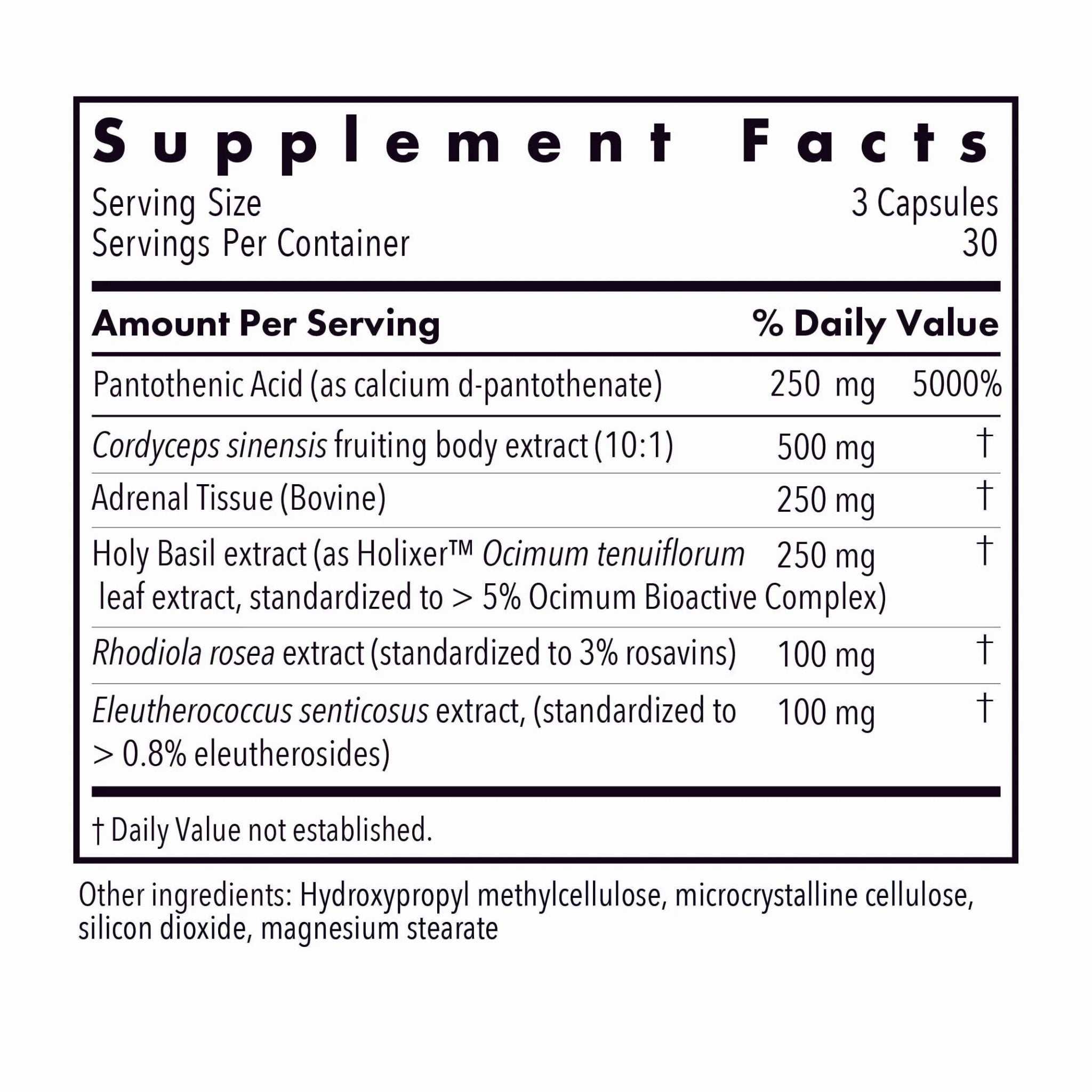 Allergy Research Group - Adrenal Glandular Adapt - Supports Healthy Stress Response and Cortisol Regulation - Hypoallergenic - 90 Vegetarian Capsules - TrustMedUSA