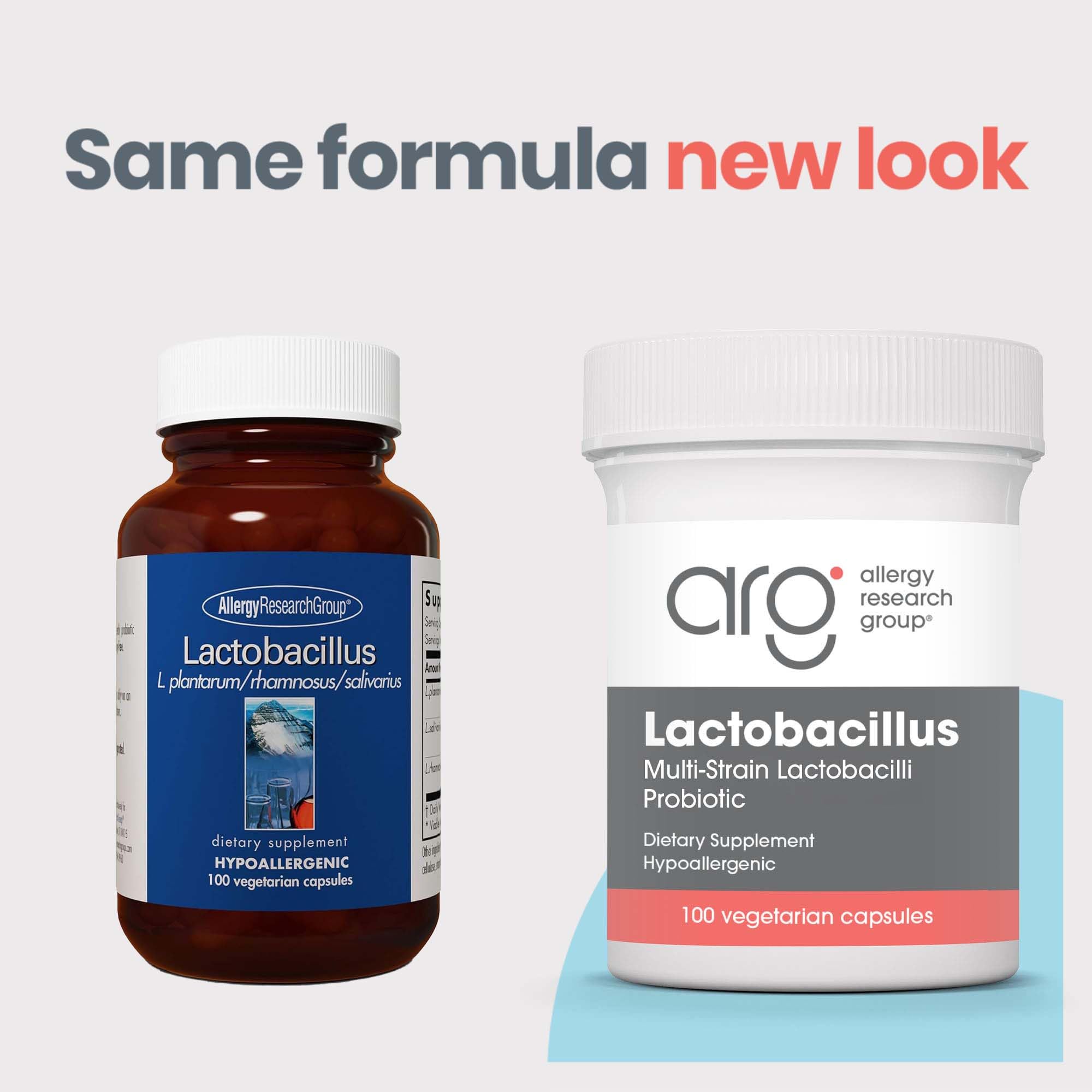 Allergy Research Group Lactobacillus Supplement - Probiotics for Men & Women, Digestive Health, Gut Health, Vegetarian Capsules - 100 Count - TrustMedUSA