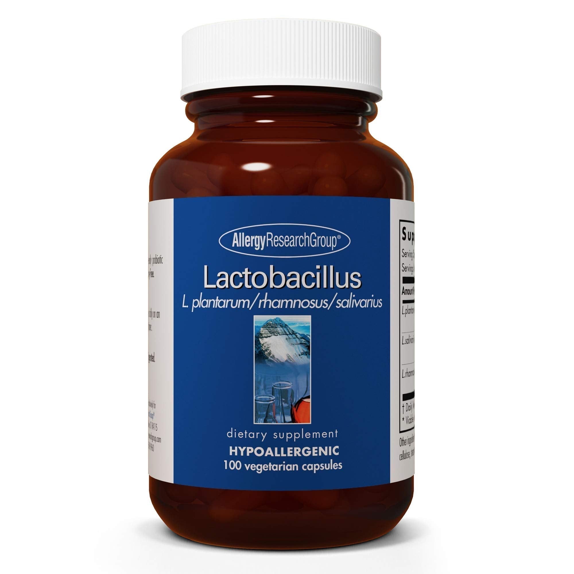 Allergy Research Group Lactobacillus Supplement - Probiotics for Men & Women, Digestive Health, Gut Health, Vegetarian Capsules - 100 Count - TrustMedUSA