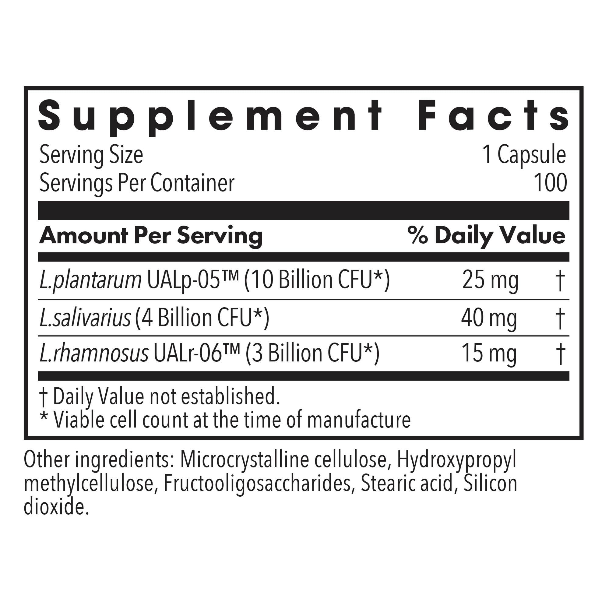 Allergy Research Group Lactobacillus Supplement - Probiotics for Men & Women, Digestive Health, Gut Health, Vegetarian Capsules - 100 Count - TrustMedUSA