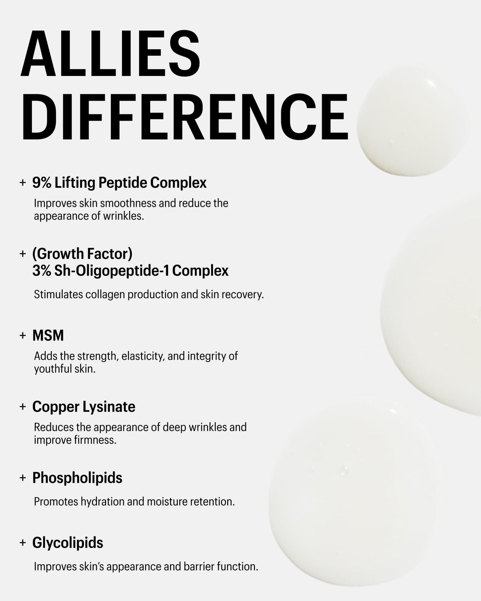Allies of Skin Multi Peptides & Growth Factor Collagen Boosting Face Serum | Skin Tightening Anti-Aging Complex with 9% Peptides| Firms Sagging Skin & Visibly Reduces Wrinkles (1 oz) - TrustMedUSA