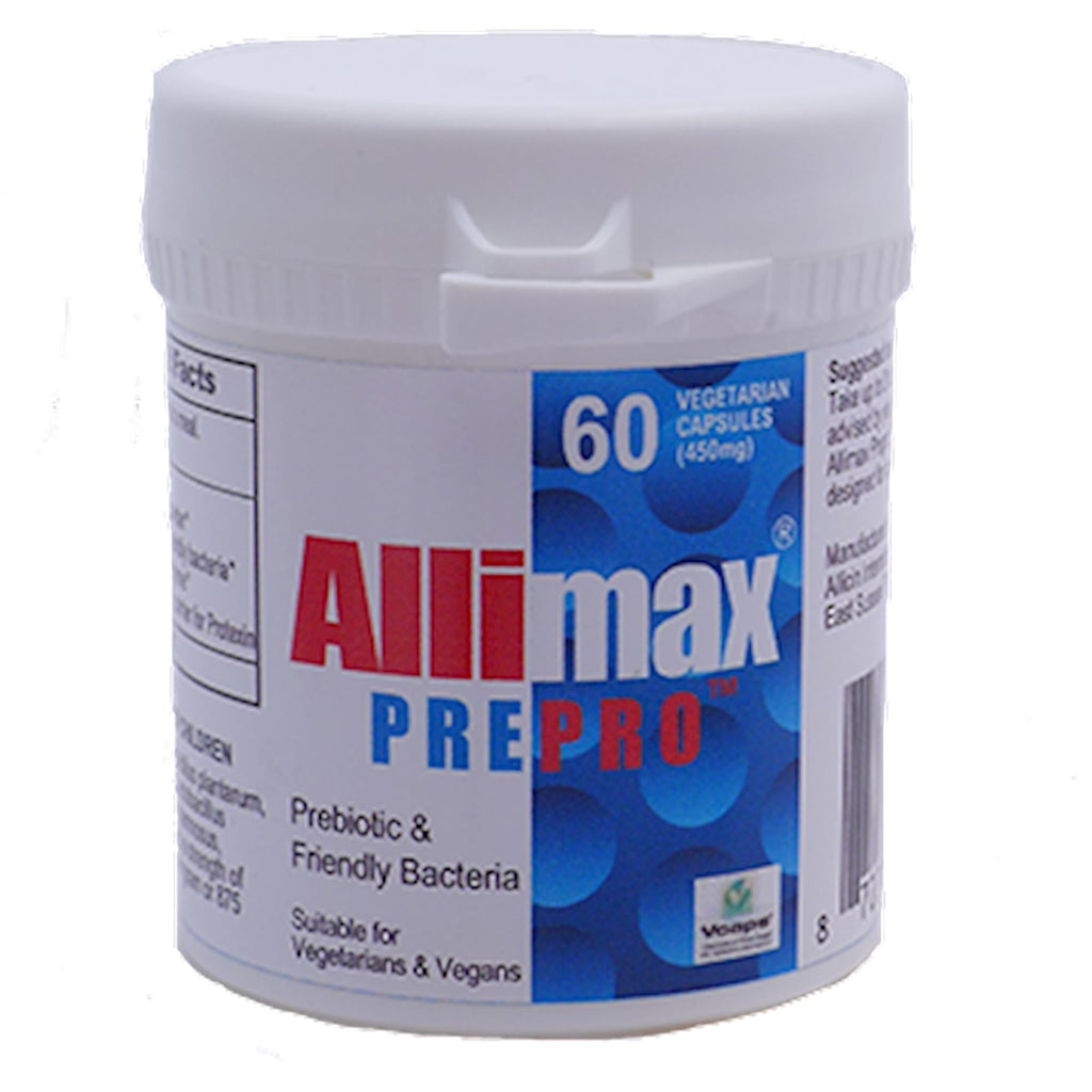 ALLIMAX Pre Pro - 60 Caps. Stabilized allicin Plus prebiotics, probiotics and Digestive enzymes. - TrustMedUSA