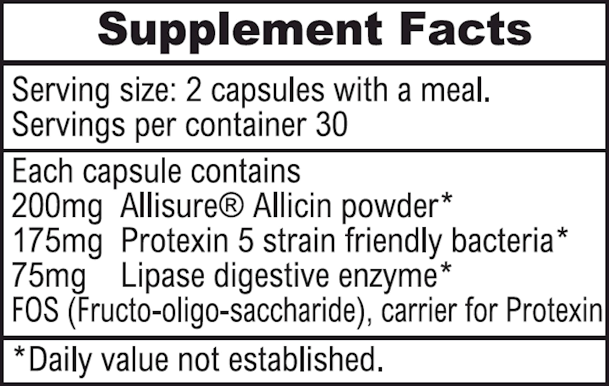 ALLIMAX Pre Pro - 60 Caps. Stabilized allicin Plus prebiotics, probiotics and Digestive enzymes. - TrustMedUSA