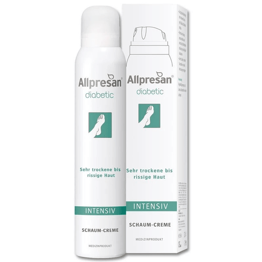 Allpresan Diabetic 200 ml Intensive Foam Cream for Diabetes Mellitus Very Dry Cracked Foot Skin - TrustMedUSA