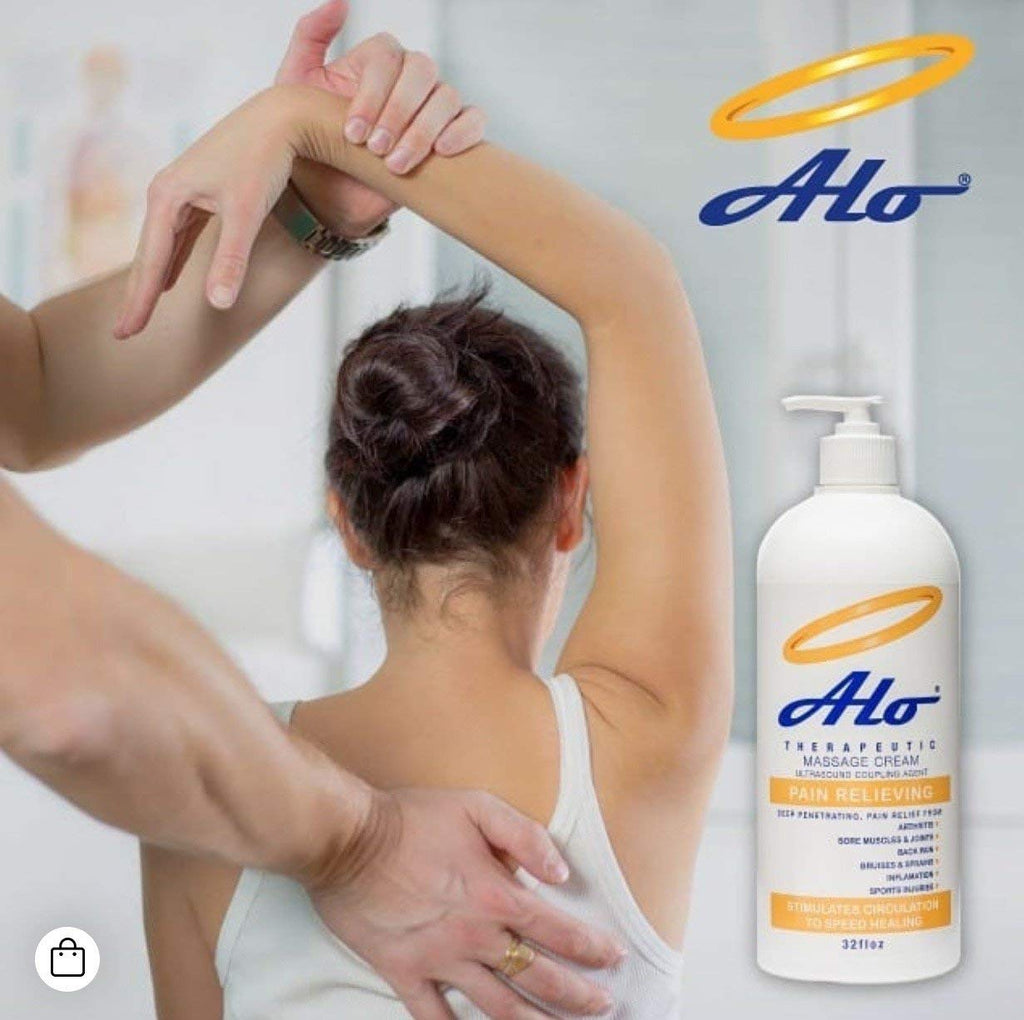 ALO Pain Relief Cream Therapy(32 oz with Pump) for Arthritis, Back Pain, Sciatica, Plantar Fasciitis, Tennis Elbow, Sore Muscles & Joints Inflammation - Working Out Aches, Acute Pain and Chronic Pain - TrustMedUSA