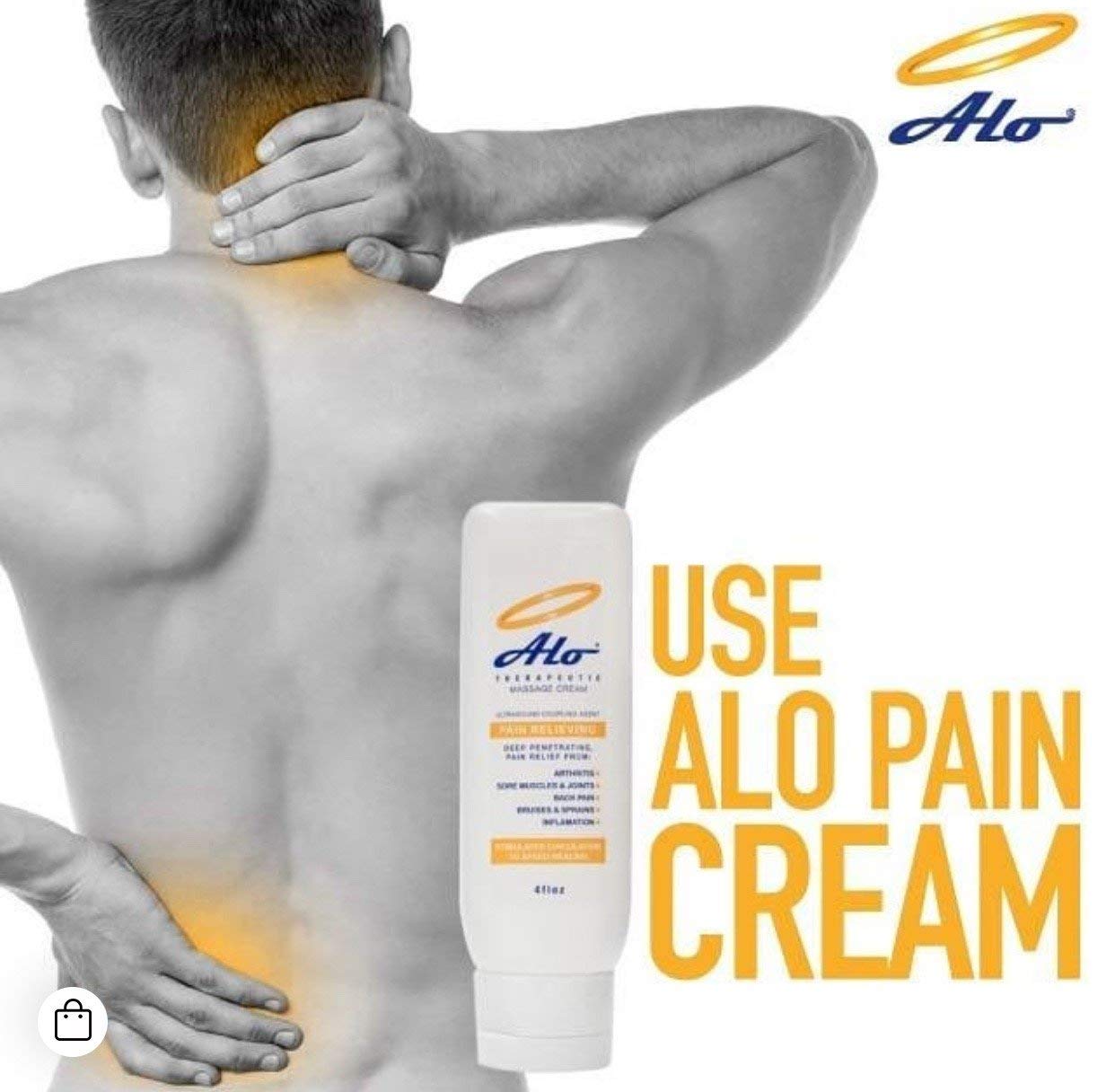 ALO Pain Relief Cream Therapy(32 oz with Pump) for Arthritis, Back Pain, Sciatica, Plantar Fasciitis, Tennis Elbow, Sore Muscles & Joints Inflammation - Working Out Aches, Acute Pain and Chronic Pain - TrustMedUSA