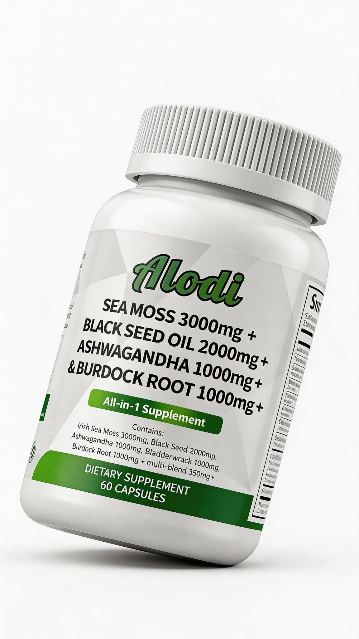 ALODI Super Seaweed Blend Supplement - Contains KSM-66 Ashwagandha, Black Seed Oil, Burdock Root, Kelp, Supports Digestion, Sleep, and Immune Health - TrustMedUSA