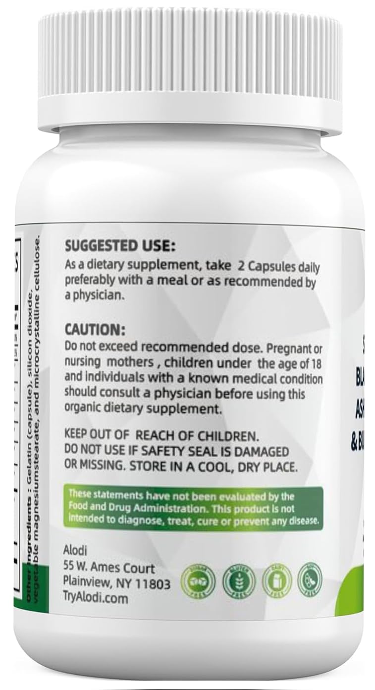 ALODI Super Seaweed Blend Supplement - Contains KSM-66 Ashwagandha, Black Seed Oil, Burdock Root, Kelp, Supports Digestion, Sleep, and Immune Health - TrustMedUSA