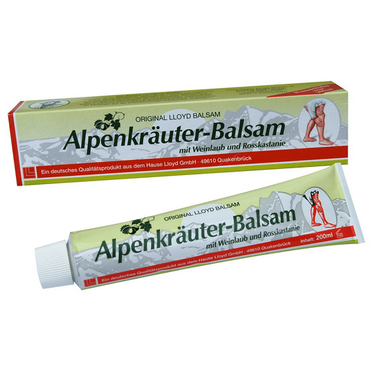 Alpenkrauter-Balm chestnut and red grape leaves 200ml LLOYD - TrustMedUSA
