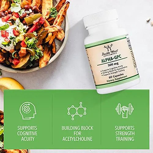 Alpha GPC Choline 600mg Capsules - Brain Support Supplement for Focus, Memory - TrustMedUSA