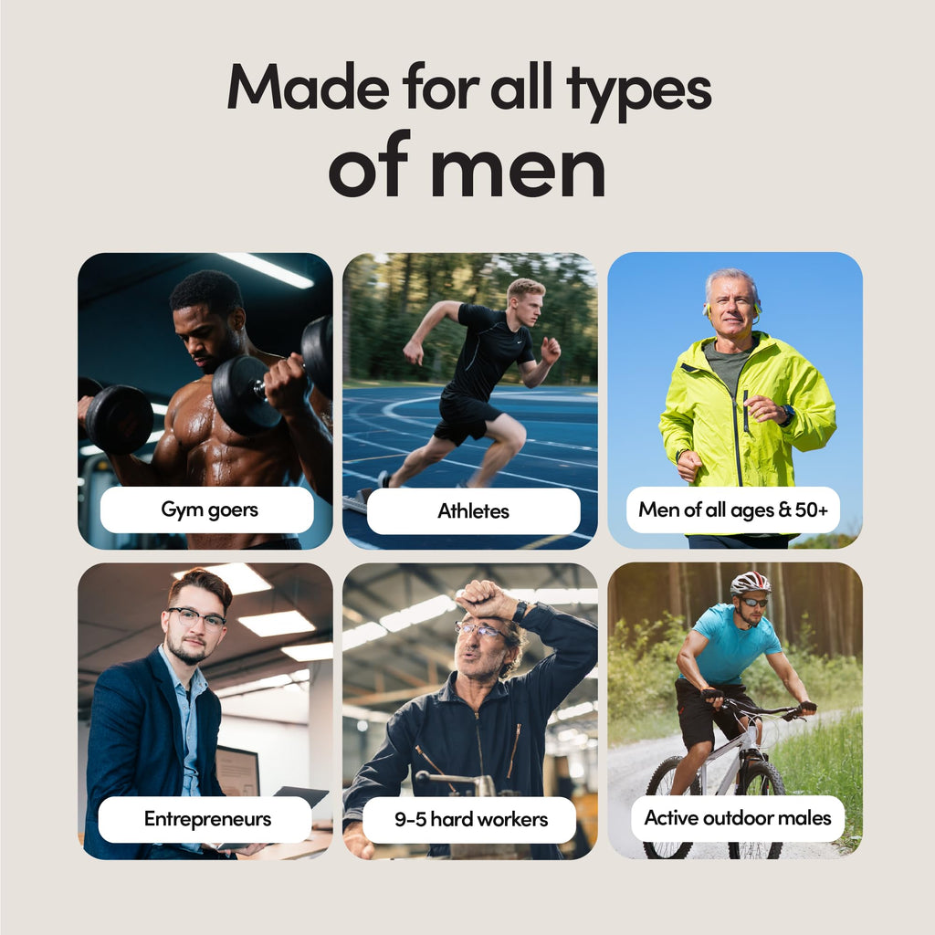 Alpha Tribe Multivitamin for Men & Organizer w/Seamoss Black Seed Oil Ashwagandha Burdock Root Turmeric Bladderwrack Vitamin C | Daily Men's Vitamins & Minerals Supplement | 60 Count - TrustMedUSA