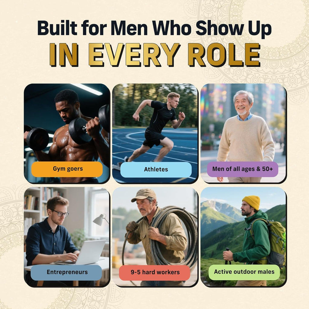 Alpha Tribe Multivitamin for Men with Sea Moss, Black Seed Oil, Ashwagandha, Turmeric, Bladderwrack, Burdock, Vitamin C, Elderberry, Manuka | Daily Vitamins & Minerals Supplement Capsules - 240 Count - TrustMedUSA