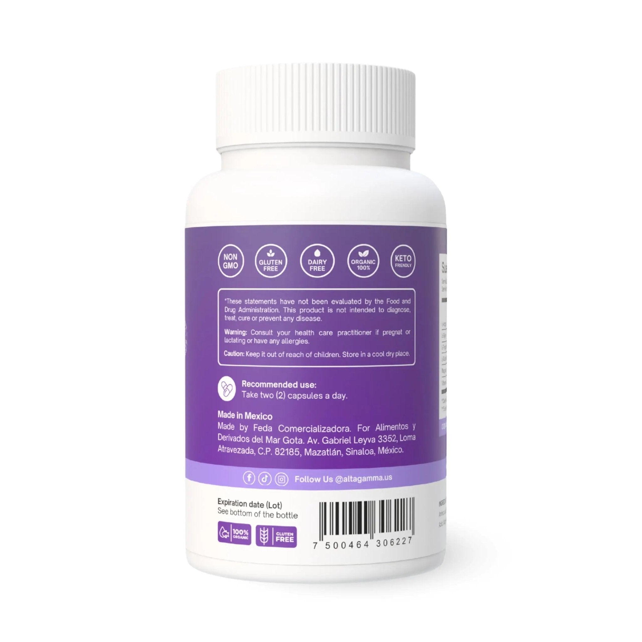 ALTAGAMMA Sleep Support Supplement - Better Sleep Support, Deep Rest & Super Calm - Natural Deep Sleep Supplements for Adults with Vitamins, L Tyrosine, L Tryptophan, Magnesium & Zinc, 60 Capsules - TrustMedUSA