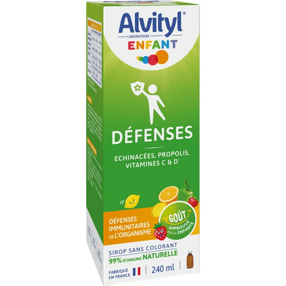 Alvityl Défenses Echinacea, Propolis, Vitamin C & D Syrup 240 ml - TrustMedUSA